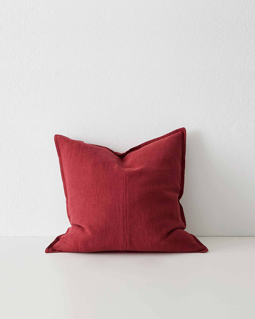 Como Cushion - Rhubarb/Linen