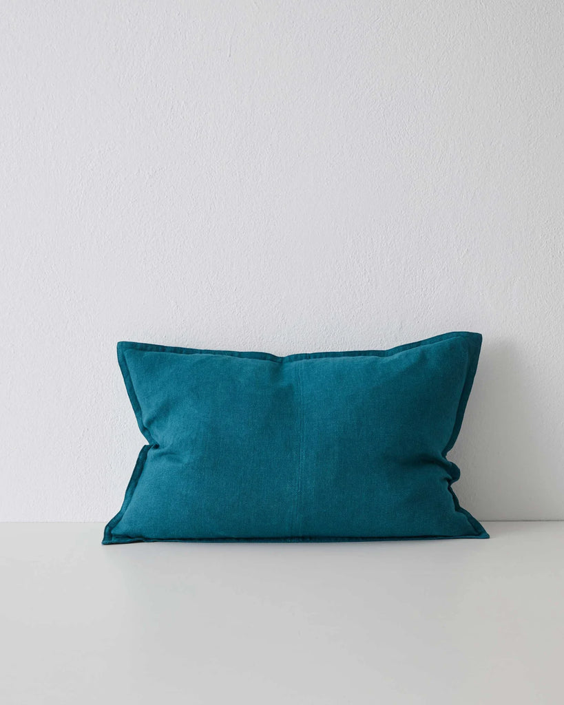Como Cushion - Teal/Linen
