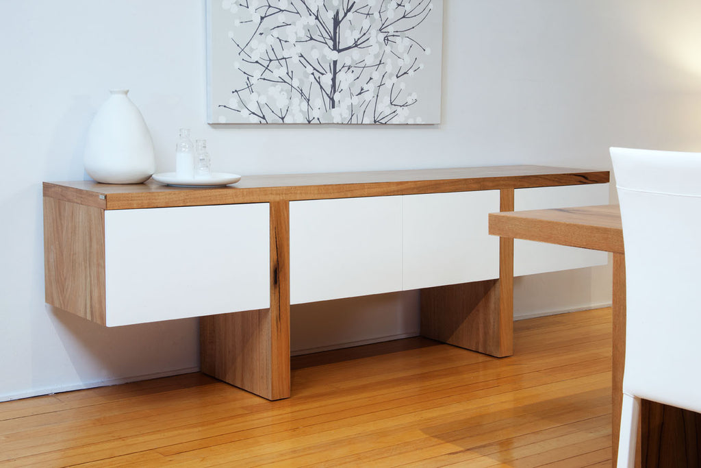 The "Edge" Contemporary Solid Marri or Jarrah Dining Buffet