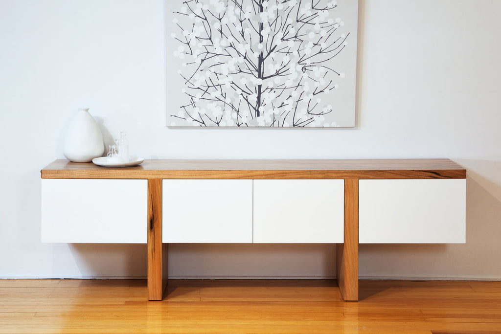 The "Edge" Contemporary Solid Marri Dining Buffet furniture piece