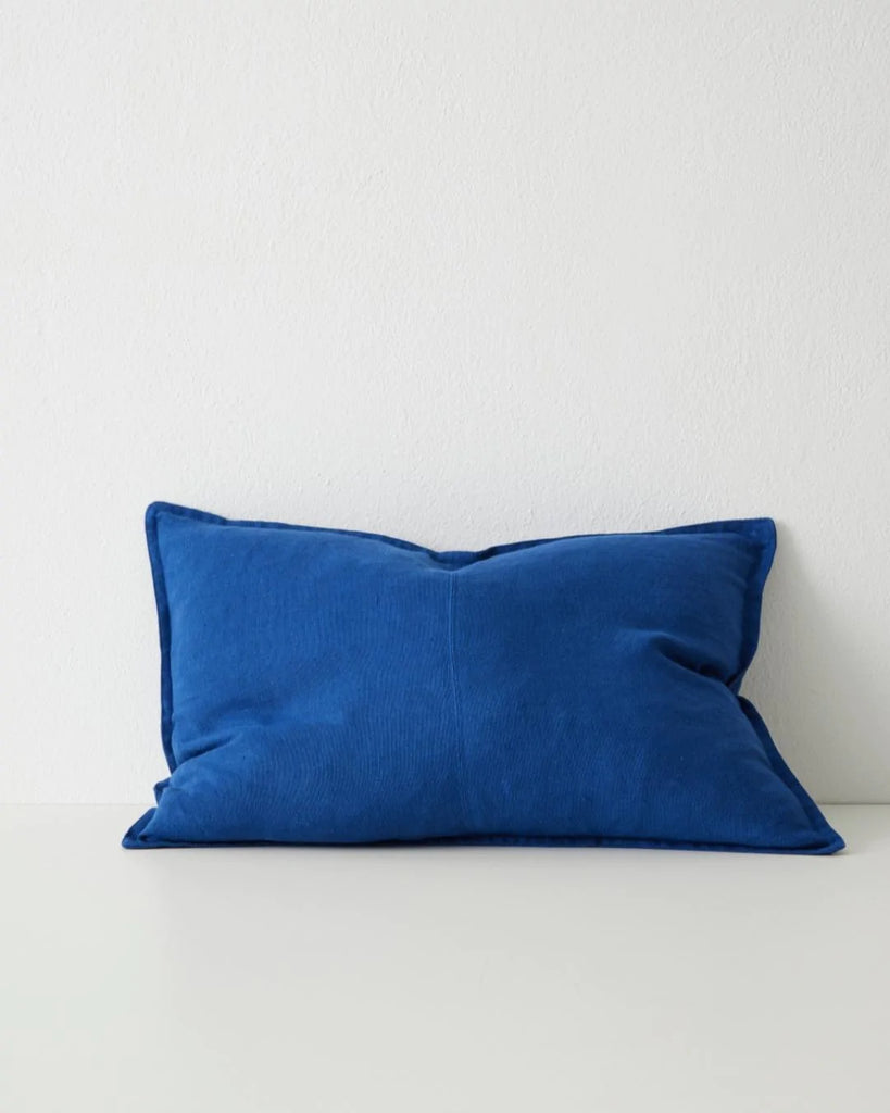 Como Cushion - Cobalt/Linen