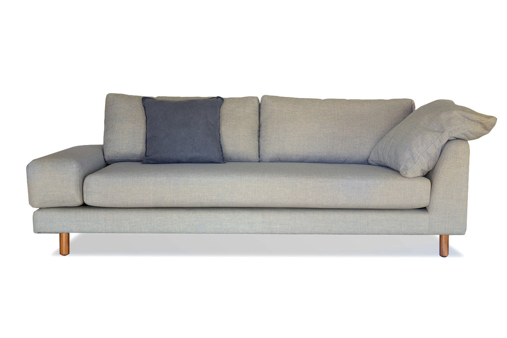 2 Half Seater Fabric Upholstered contemporary couch perth wa chaise lounge