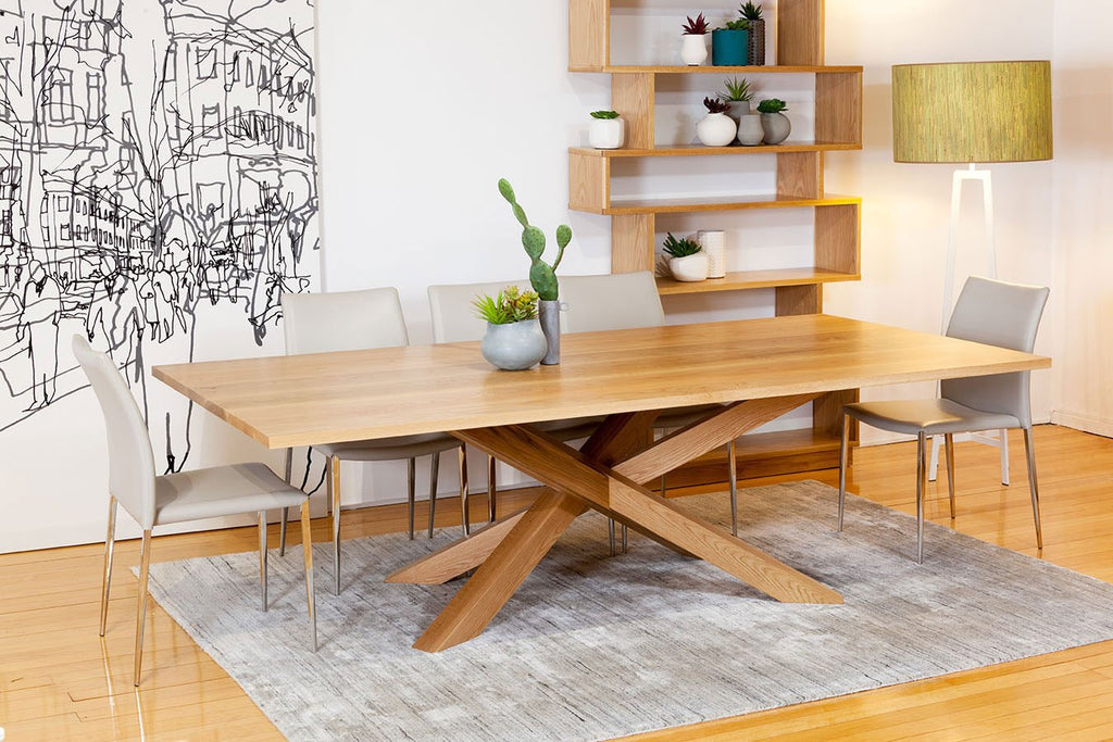 American Oak Timber Dining Tables Perth WA Bespoke Furniture Gallery