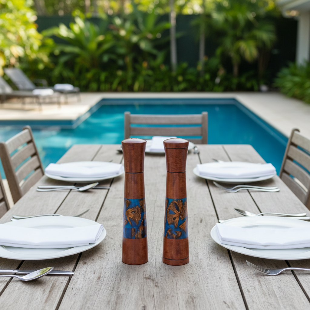 Grinders - Jarrah/Banksia Nut/Dark Blue Resin