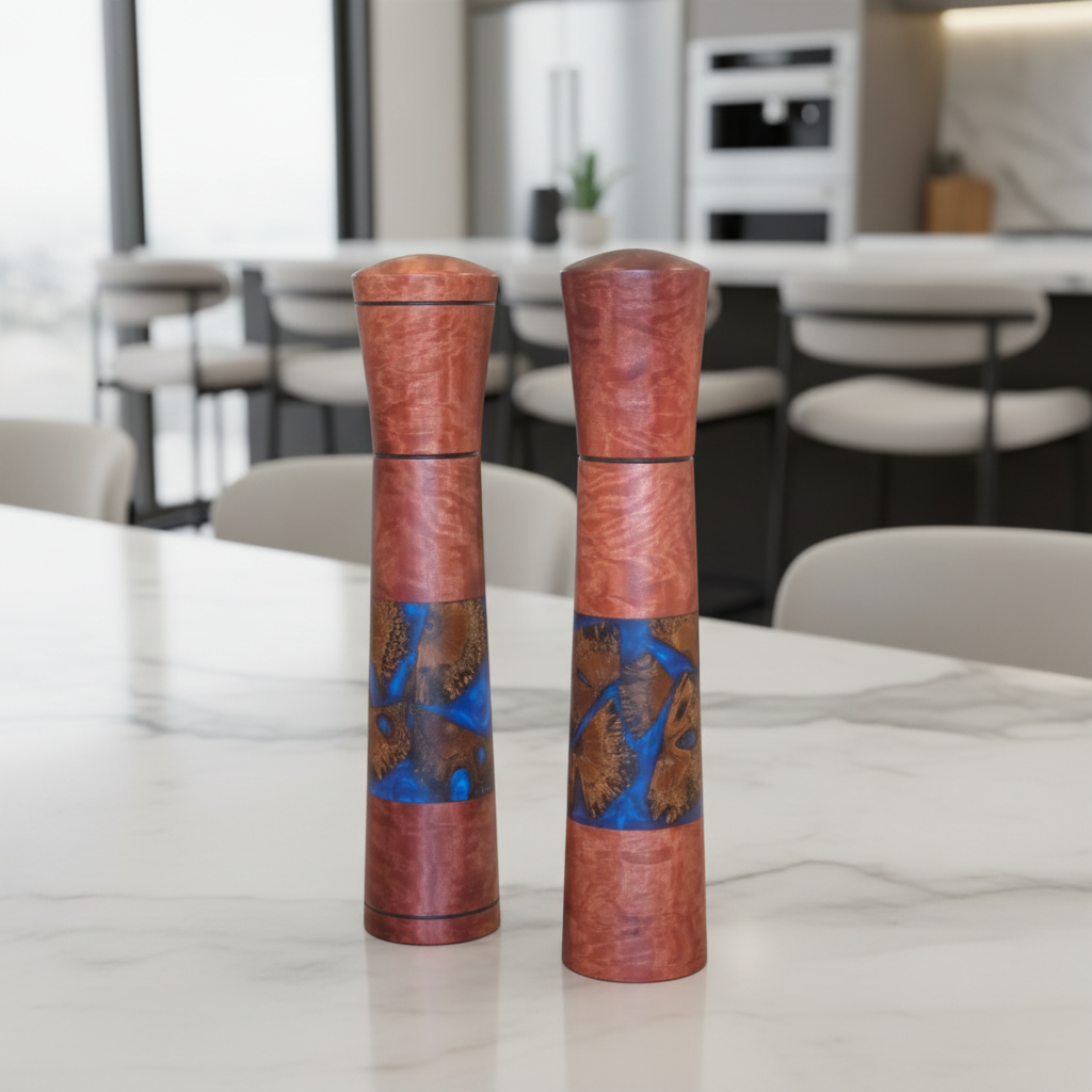 Grinders - Jarrah/Banksia Nut/Blue Resin