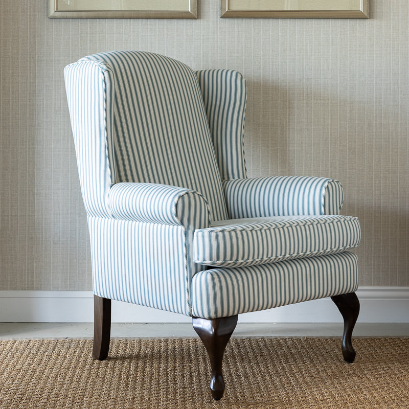 Buckley Wingback Chair - Choose Your Fabric
