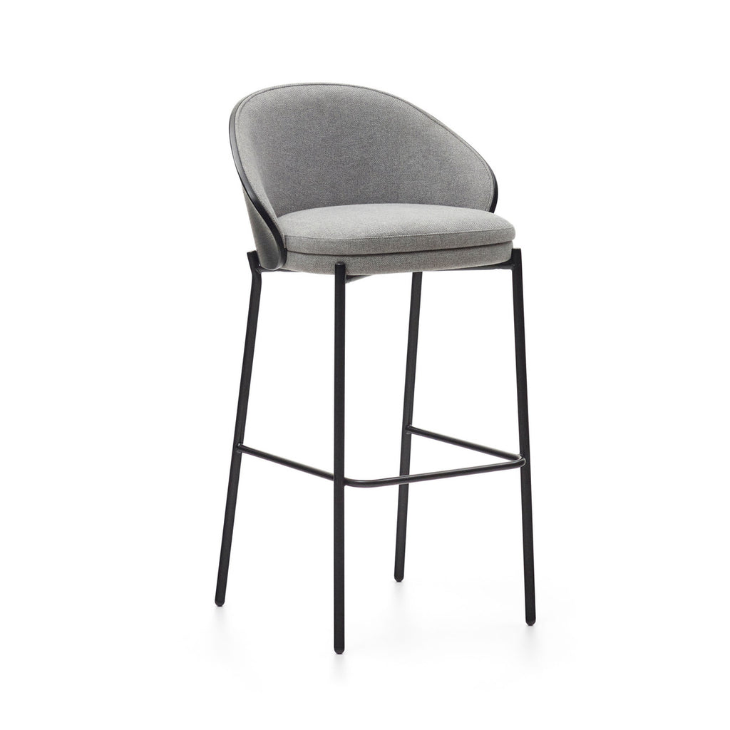 Eaman Black Bar Stool - 3 Colours/Timbers