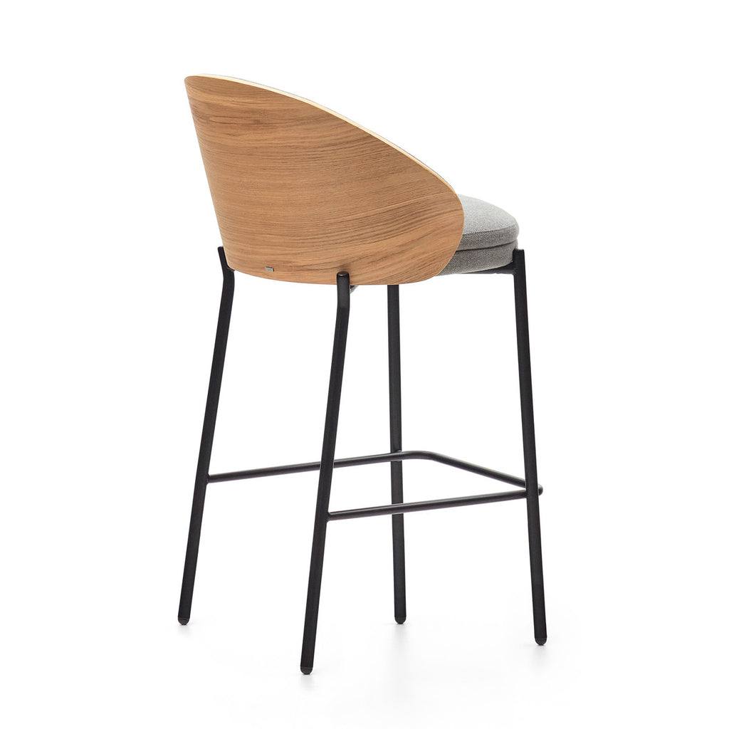 Eaman Black Bar Stool - 3 Colours/Timbers