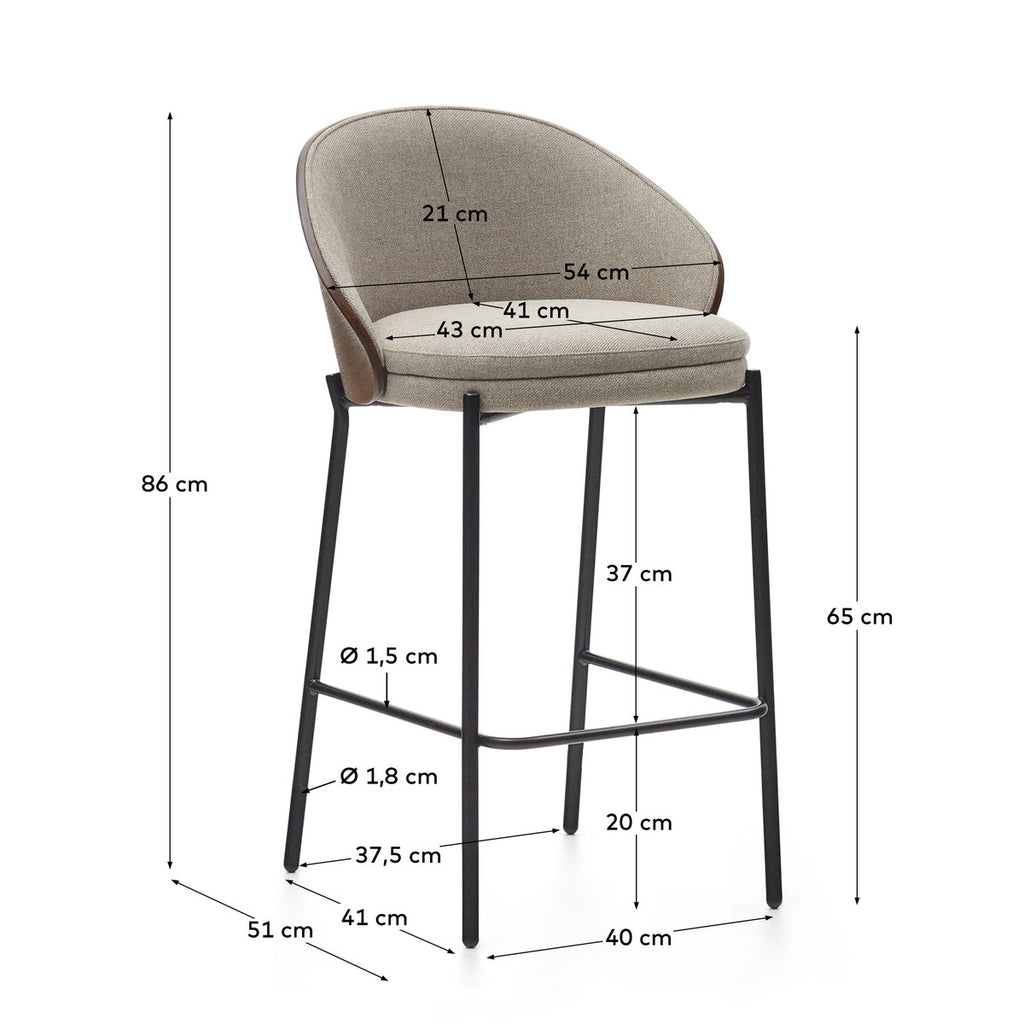 Eaman Wenge Bar Stool - 3 Colours/Timbers