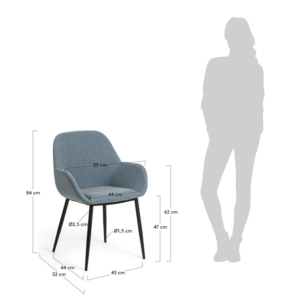 Kondor Dining Chair - Metal Legs