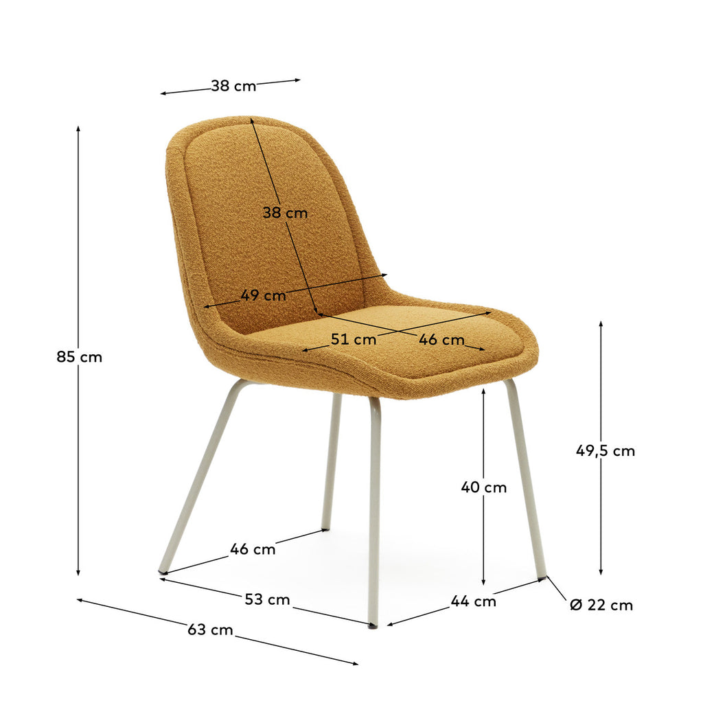 Aimee Dining Chair - Beige Leg/3 Colours