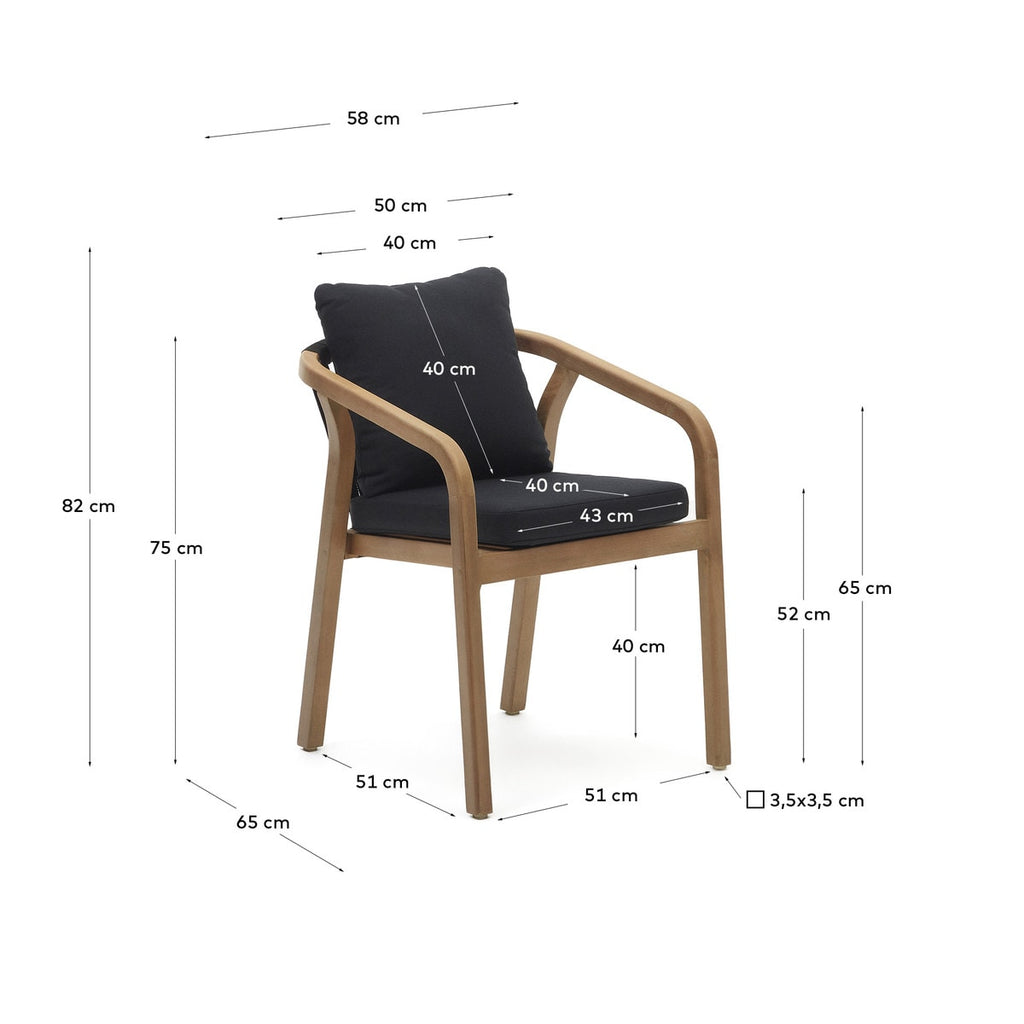 Malory Alfresco Chair - Black - 2 Colours