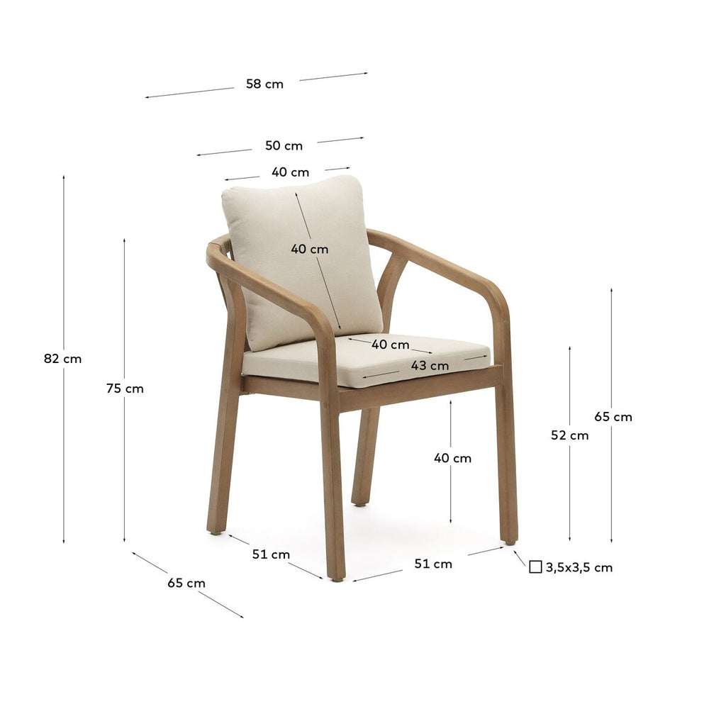 Malory Alfresco Chair - Beige - 2 Colours