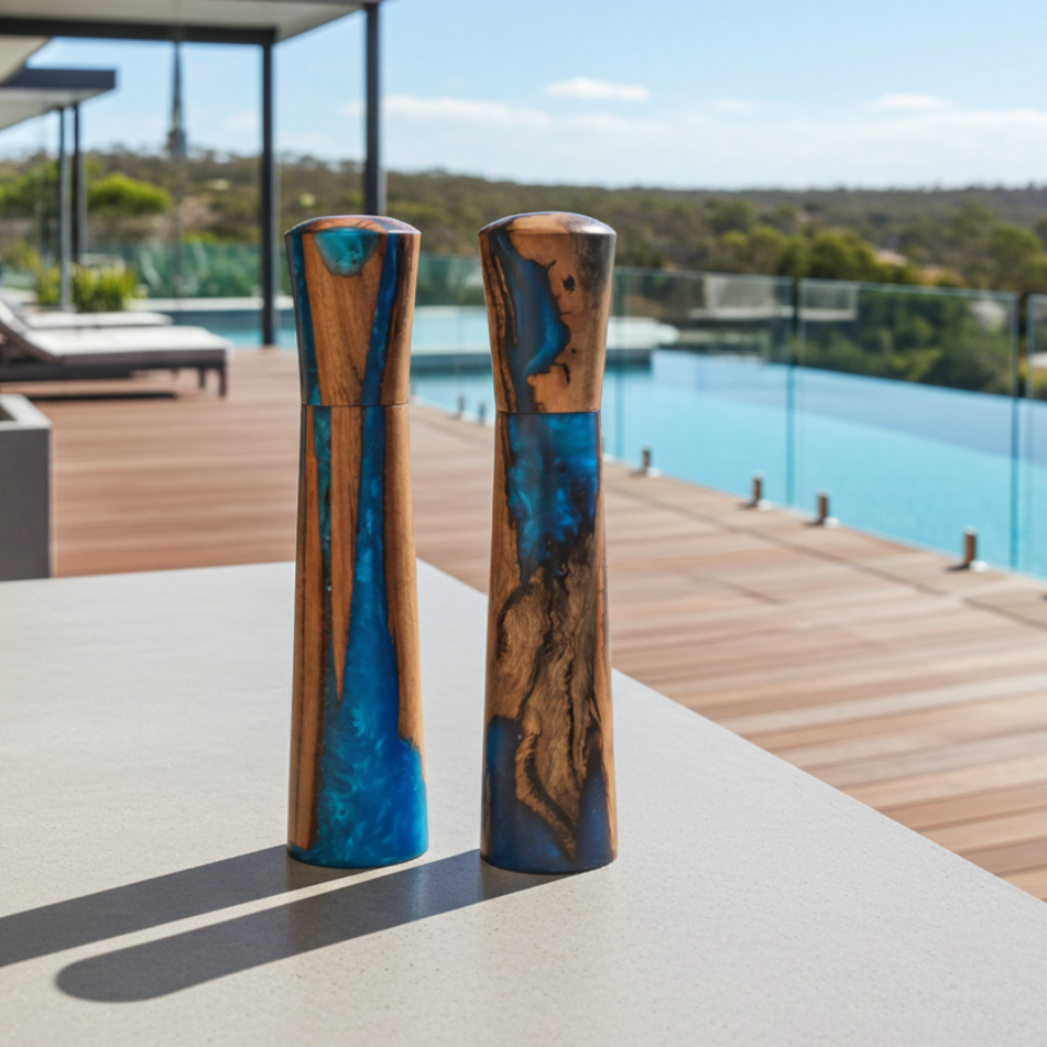 Grinders - Marri/Blue Resin