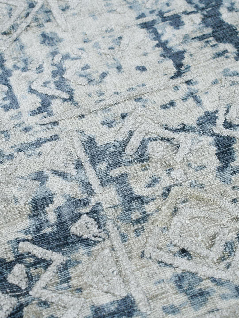 Bastille Rug - Silver/Indigo | Bespoke Furniture Gallery Perth