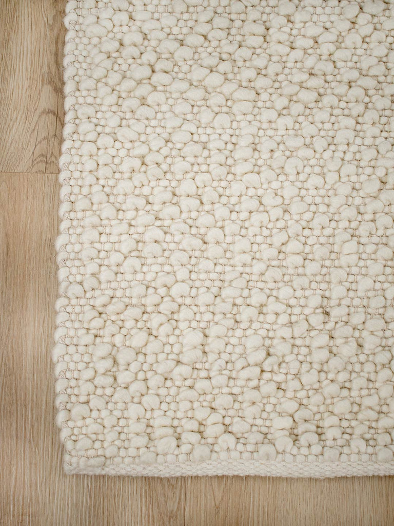 Ivory Bobble Rug Boucle Rug - Ivory | Bespoke Furniture Gallery Perth