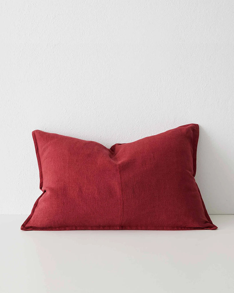 Como Cushion - Rhubarb/Linen