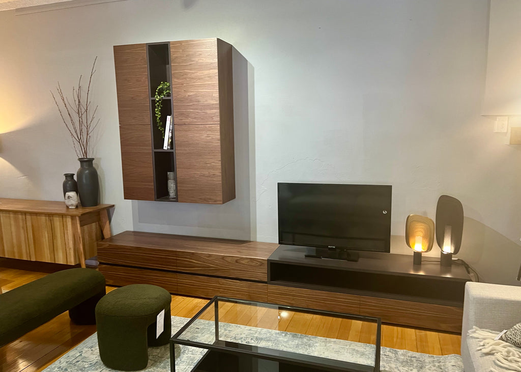 Veventi Wall System in Walnut & Lacquer