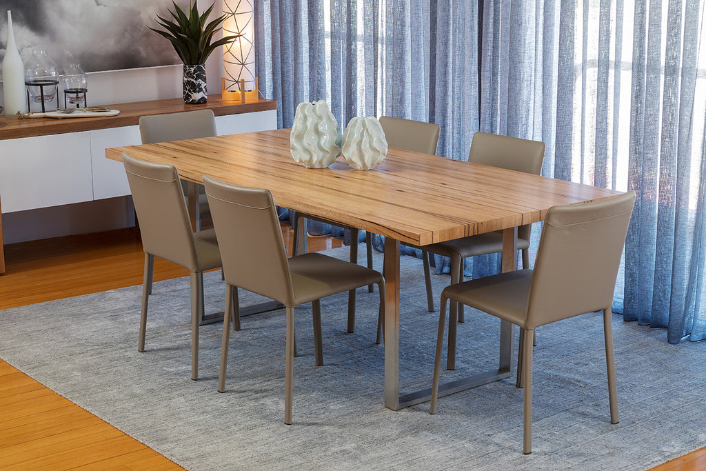 Mondo Dining Table - Stainless Steel Base