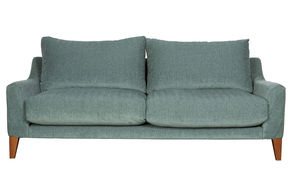 Oscar Comfortable three seater micro fabric over stuffed couch, Perth WA