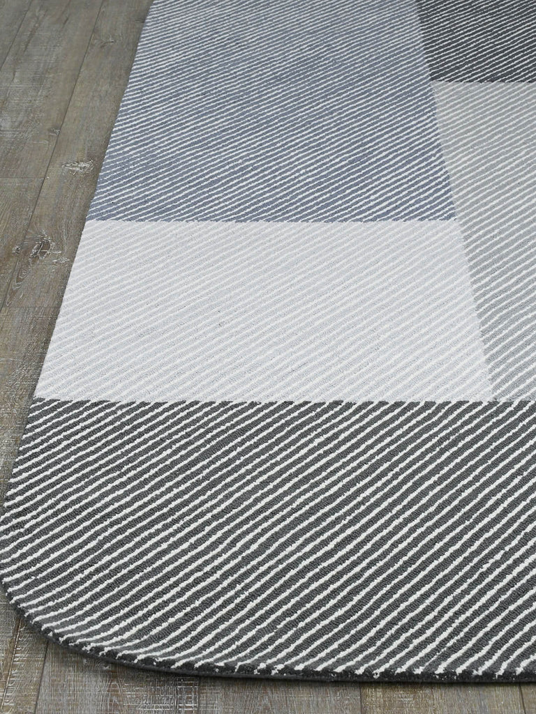 Pinstripe Rug - Seal | Bespoke Furniture Gallery Perth